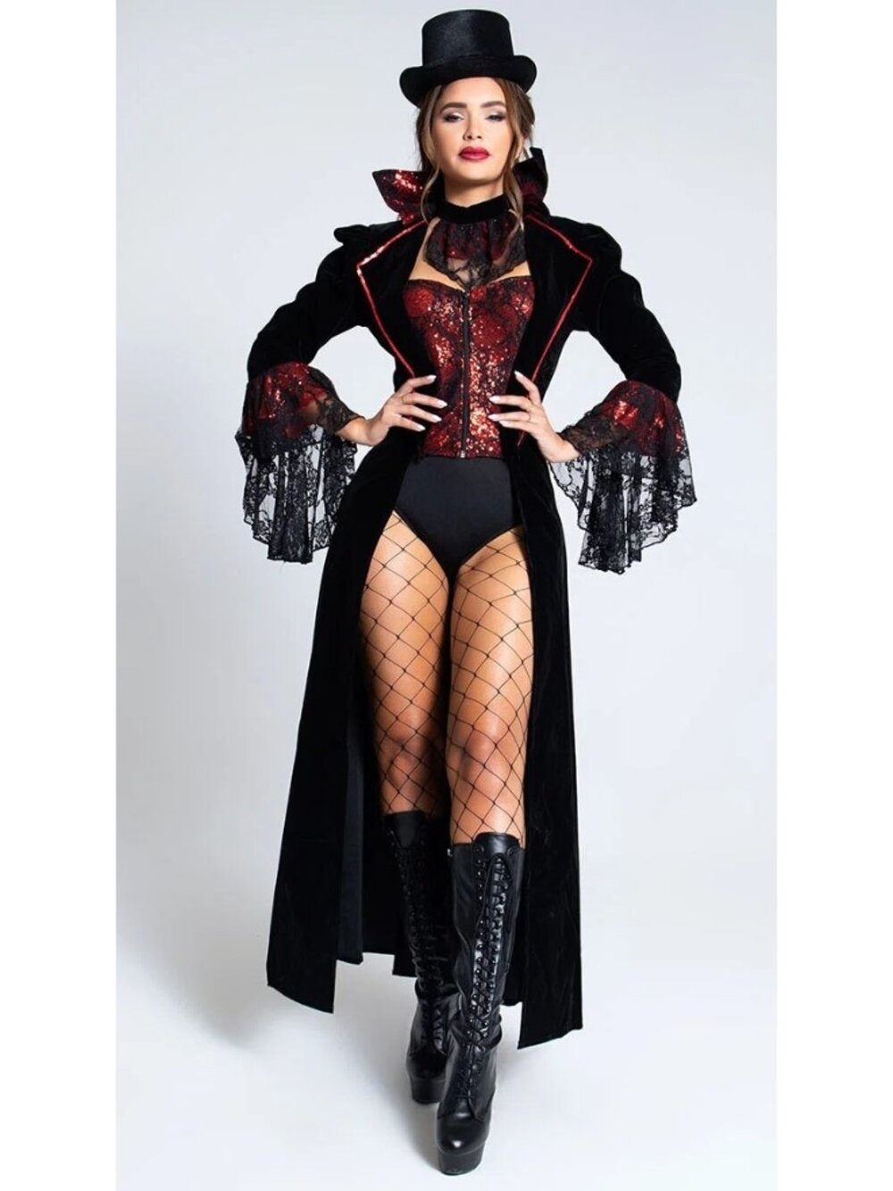 NEW Lusty Lace Vampire Costume Womens SZ Medium Halloween Party MSRP $110